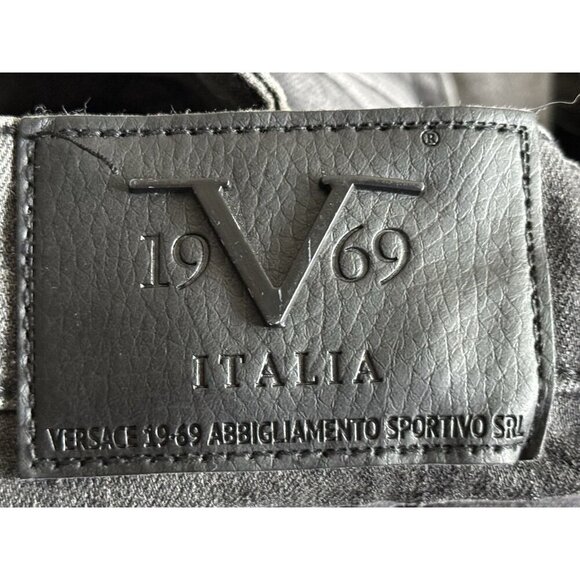 10-69 Versace Abbiglamento Sporting SRL Milano Italia Distressed Jeans 34 x 32 - Picture 10 of 12